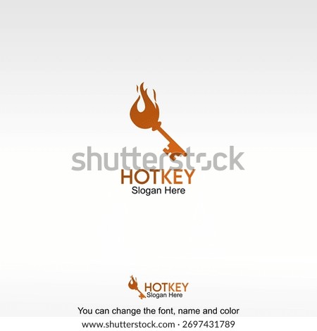 Hot Key Logo Template Design Vector