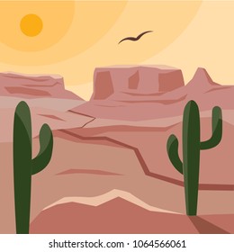A hot landscape of the American prairies