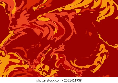Hot lava abstract vector background, hot spicy food backdrop.
