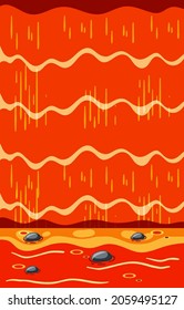 Ilustración de fondo de lava caliente