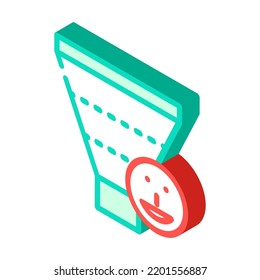 hot leads isometric icon vector. hot leads sign. isolated symbol illustration