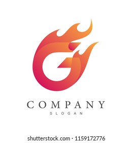 Hot Letter G Logo G Logo Stock Vector (Royalty Free) 1159172776 ...