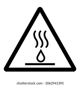 Hot Liquids Symbol Sign, Vector Illustration, Isolate On White Background Label .EPS10