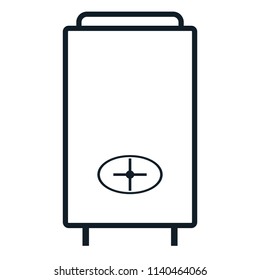 Hot liquor tank outline icon. Brewery clipart image isolated on white background