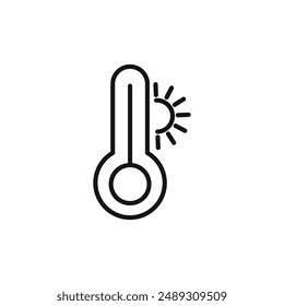 Contorno de Vector de signo de logotipo caliente