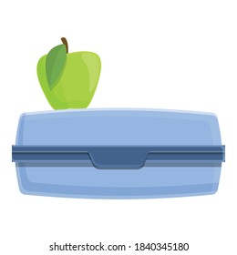 Hot lunch icon. Cartoon of hot lunch vector icon for web design isolated on white background