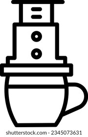 Hot Maker Press Outline Icon