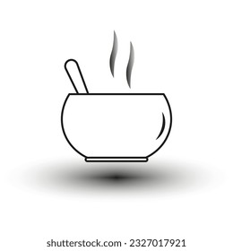 Icono de harina caliente. Ilustración vectorial. EPS 10.
