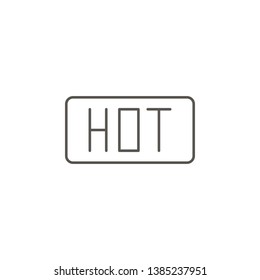 Hot, media, trends vector icon. Element of simple icon for websites, web design, mobile app, info graphics. Thick line icon for website design and development