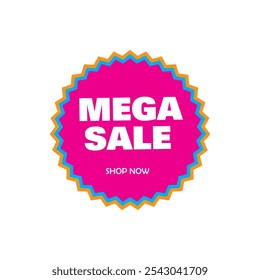Hot Mega Sale Poster Photos And Banners, Sale Advertising Pink And White Vector Banner Template, red vector banner best price, Mega Sale banner speech bubble