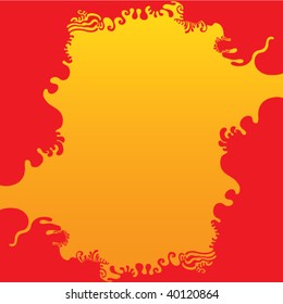 hot melted metal background