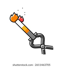 hot metal blacksmith color icon vector. hot metal blacksmith sign. isolated symbol illustration