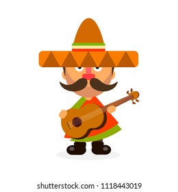 hot Mexican in sombrero