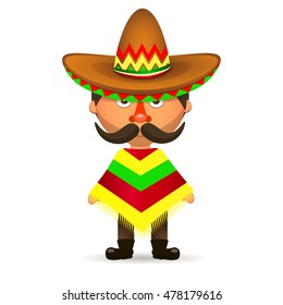 Hot mexican in sombrero