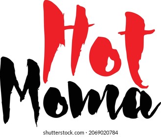 Hot Moma Typography Text Design 