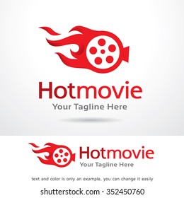 Hot Movie Logo Template Design Vector 