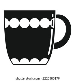 Hot mug icon simple vector. Tea cup. Breakfast drink