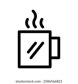 Hot Mug Icon Vector Symbol Design Illustration