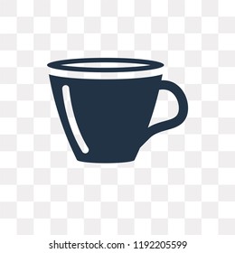 Hot mug vector icon isolated on transparent background, Hot mug transparency concept can be used web and mobile