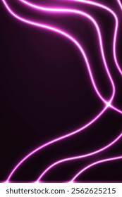 Hot neon frame background glowing vector