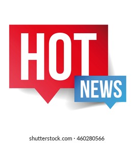 Hot News icon vector