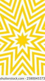 Hot Nine Pointed Star Abstract Background Vector Illustration