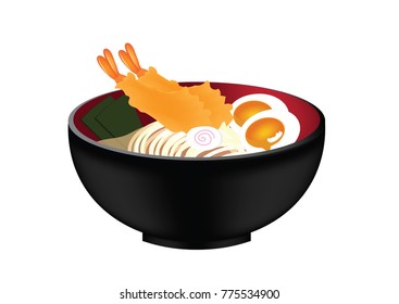 Hot Noodle Background Illustration