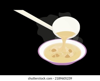 Fideos calientes de la olla