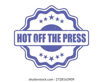 Sello de sello de goma de PRENSA en un estilo grunge, perfecto para resaltar noticias frescas o lanzamientos de productos.