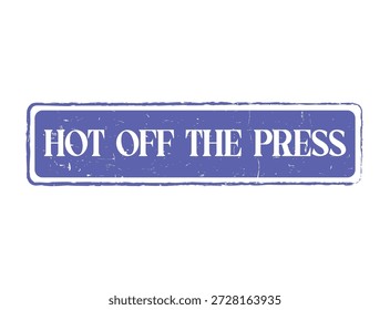 Sello de sello de goma de PRENSA en un estilo grunge, perfecto para resaltar noticias frescas o lanzamientos de productos.