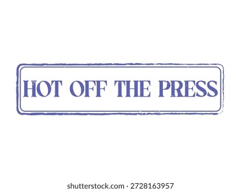 Sello de sello de goma de PRENSA en un estilo grunge, perfecto para resaltar noticias frescas o productos importantes