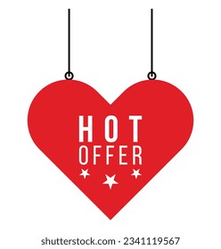 Diseño de pancartas de oferta caliente Ilustración vectorial.