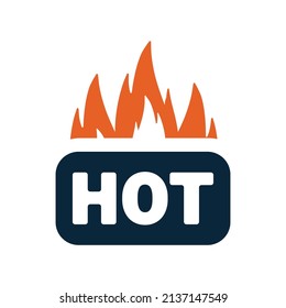 Hot offer, coupon icon. Vector graphics.