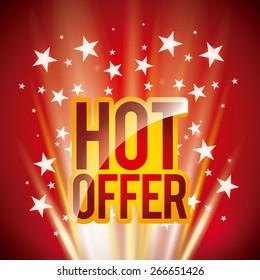 hot offer design, vector illustration eps10 graphic 