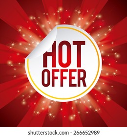hot offer design, vector illustration eps10 graphic 