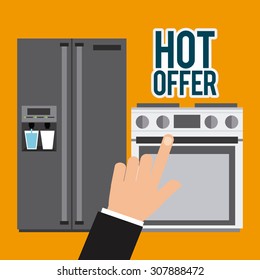 hot offer design, vector illustration eps10 graphic 