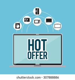 hot offer design, vector illustration eps10 graphic 