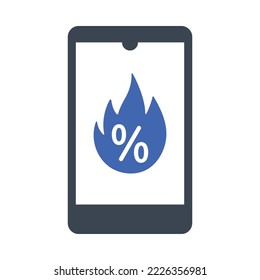 Hot offer icon, Vector graphics