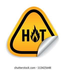 Hot offer vector sticker, eps10 illustration