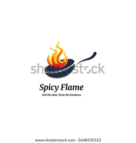 Hot Pan Flame Logo Design 2025 created by me no AI
