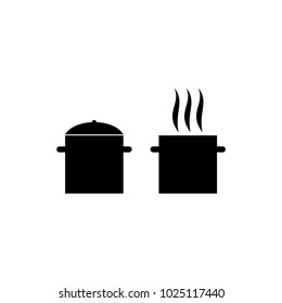 hot pan icon vector