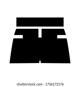 icono de pantalones calientes o logotipo símbolo de signo aislado ilustración vectorial de alta calidad estilo negro iconos vectoriales
