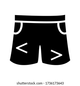 hot pants icon or logo isolated sign symbol vector illustration - high quality black style vector icons
