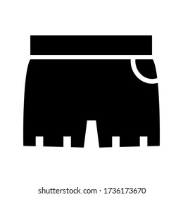 Symbol für heiße Hosen oder Logo isolierte Symbol-Vektor-Illustration - qualitativ hochwertige Vektor-Symbole für schwarzen Stil
