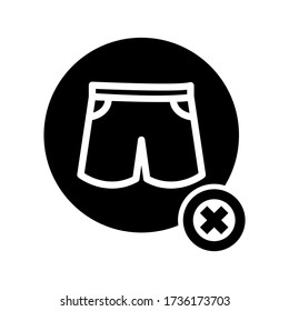 hot pants icon or logo isolated sign symbol vector illustration - high quality black style vector icons
