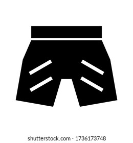 Symbol für heiße Hosen oder Logo isolierte Symbol-Vektor-Illustration - qualitativ hochwertige Vektor-Symbole für schwarzen Stil
