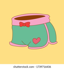 Hot Pants Vector, Women Fashion, Clothes.