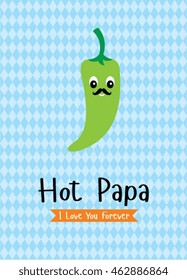 hot papa chili card