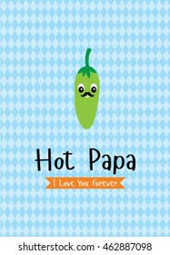 hot papa chili card