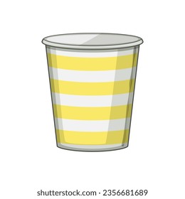 hot paper cup cartoon. blank cardboard, drink mug, takeaway black hot paper cup sign. isolated symbol vector illustration
